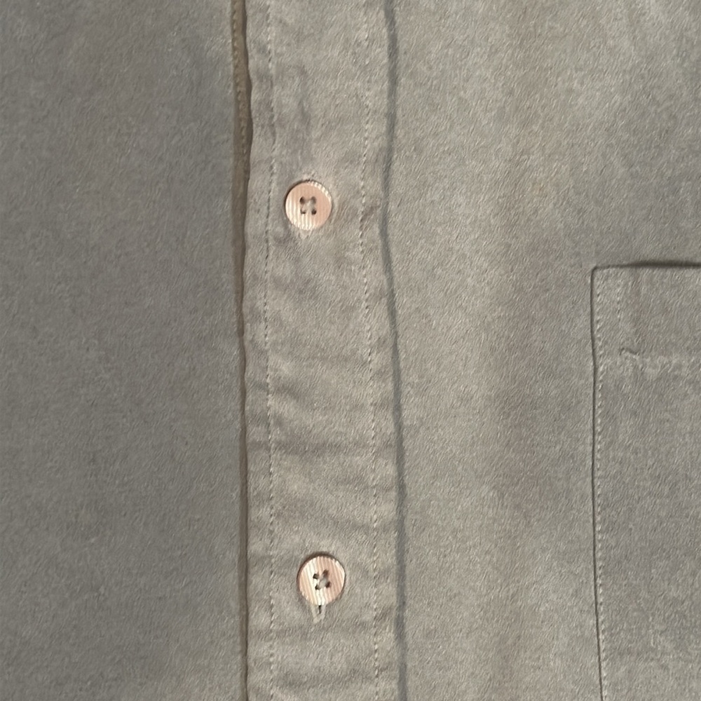 Anchor Blue men’s button down short sleeve shirt size XL. Gray. Ultra soft - Picture 4 of 5